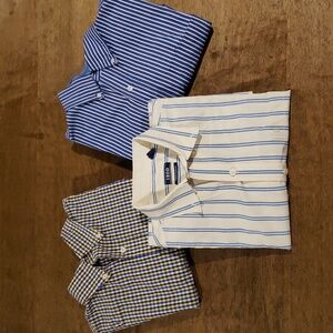 Izod Chaps Mens Casual Dress Button Down Shirt Lot MEDIUM